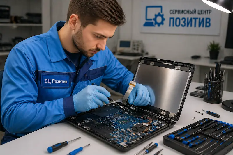 Ремонт шлейфа матрицы ноутбука в Ногинске