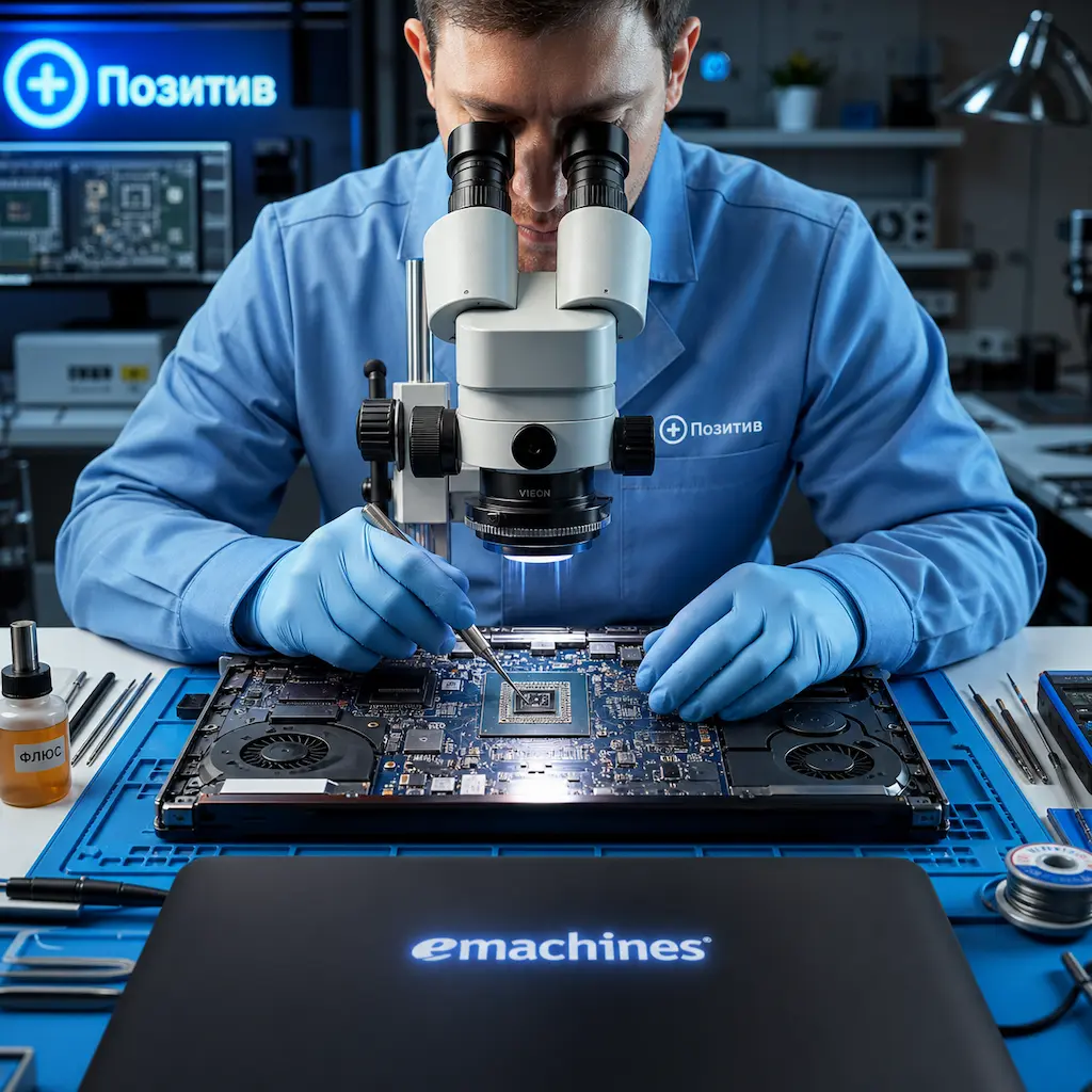 Замена видеокарты ноутбука Emachines в Ногинске