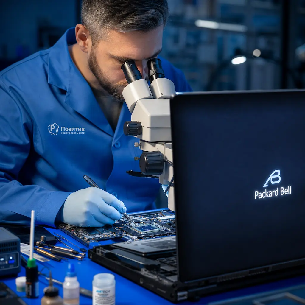 Замена видеокарты ноутбука Packard Bell в Ногинске