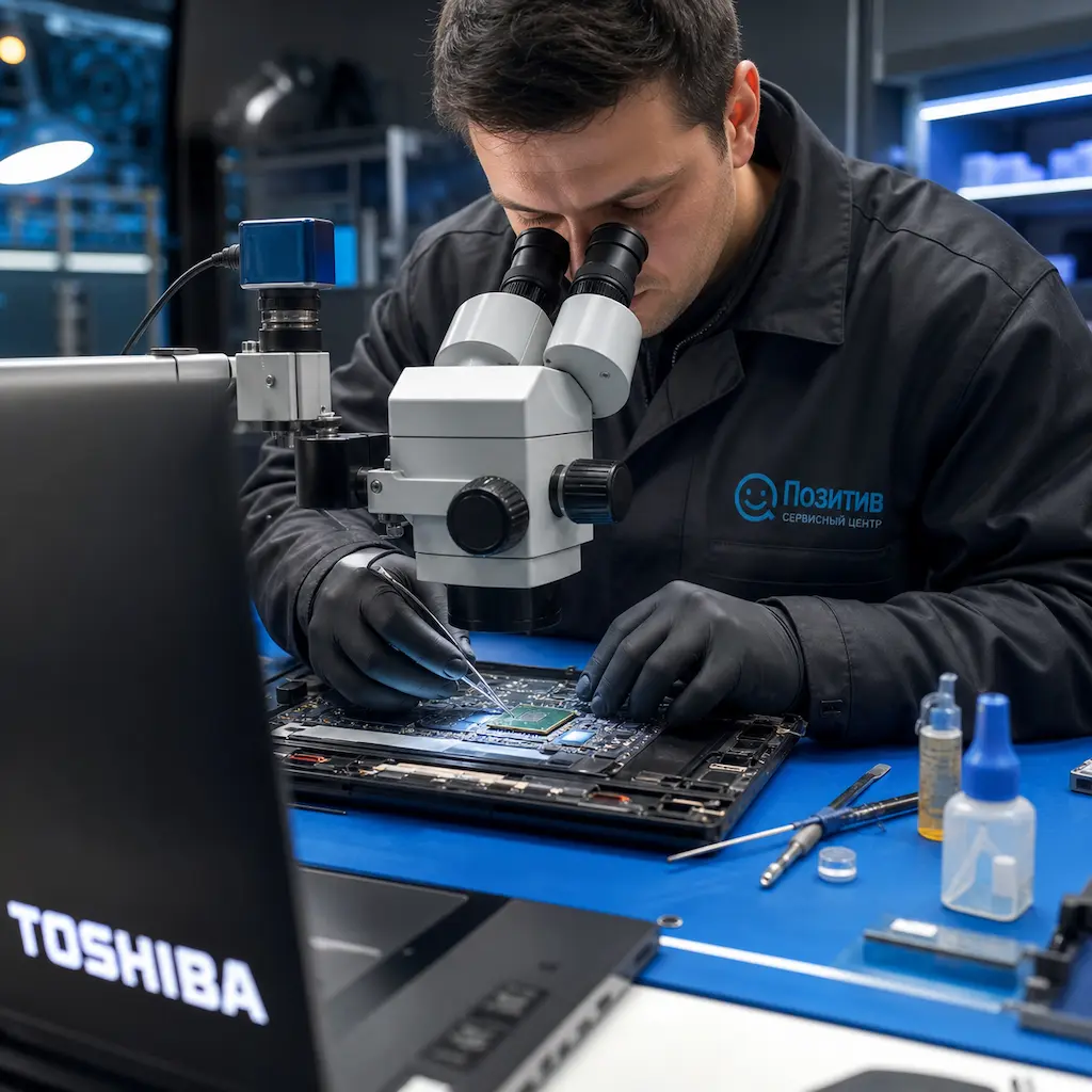 Замена видеокарты ноутбука Toshiba в Ногинске