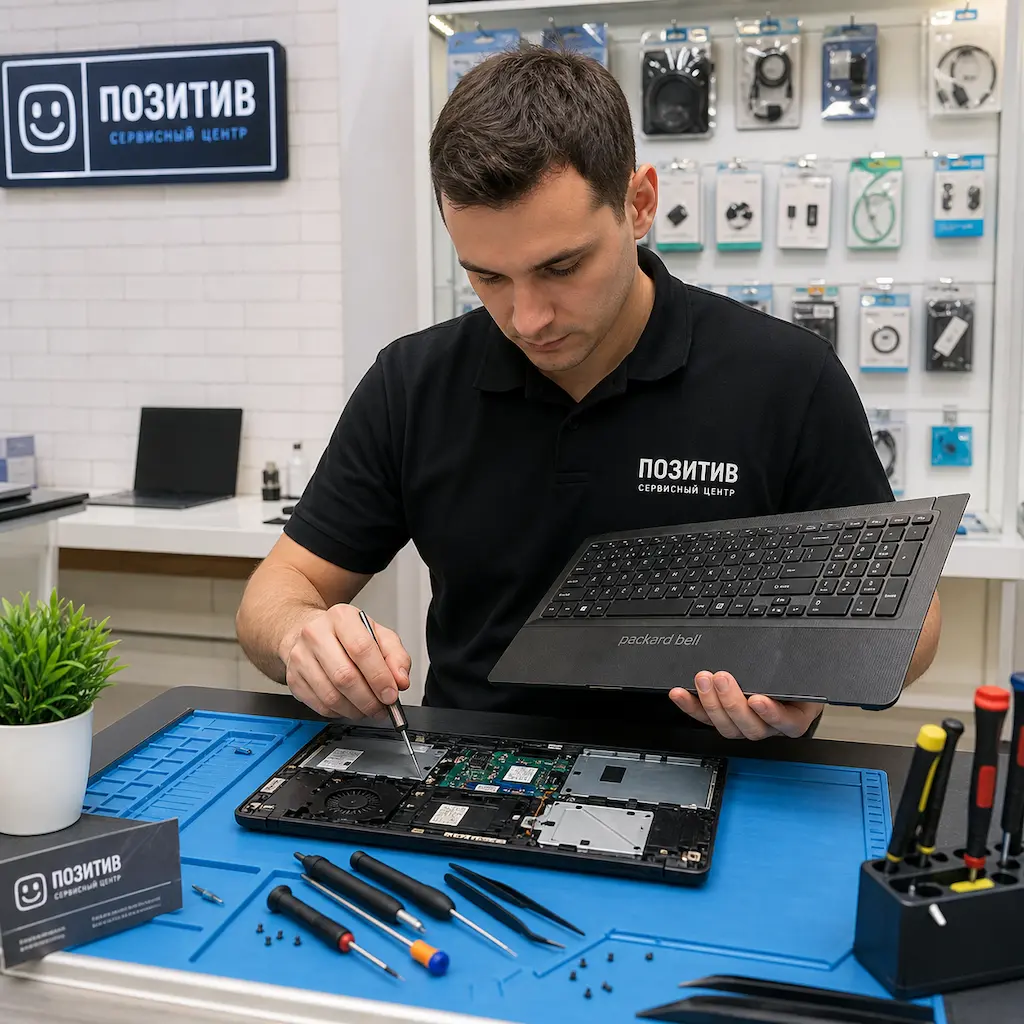 заменить клавиатуру на ноутбуке Packard Bell в Ногинске