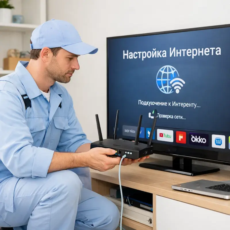 Настройка интернета на телевизоре в Ногинске