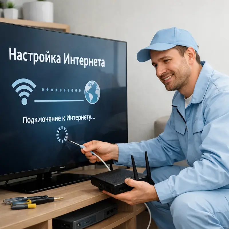 Настройка интернета на ТВ в Ногинске