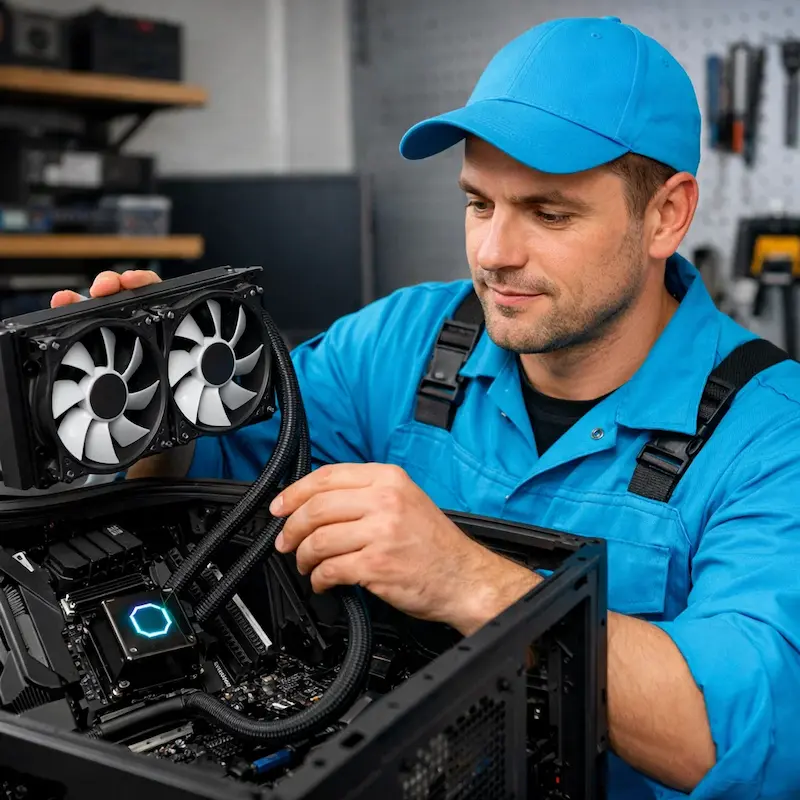Установка водяного охлаждения на компьютер в Ногинске